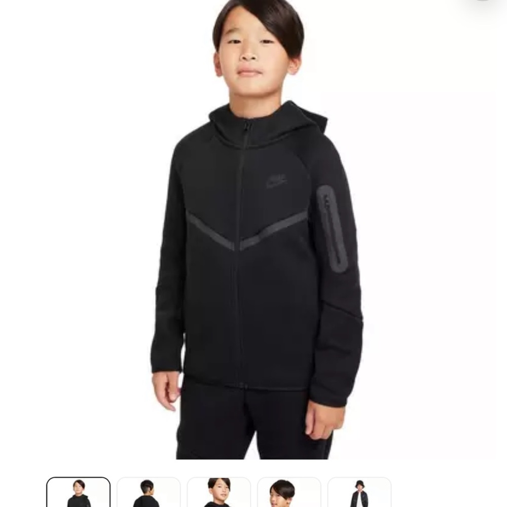 Nike tech zip up Blue Hoodie